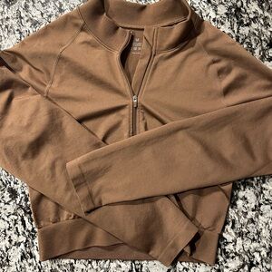 Brown NVGTN zip up jacket